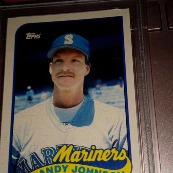 1989 Topps Traded #57T Randy Johnson Mariners Graded MINT of 9 (PSA) Baseball - Picture 5 of 7